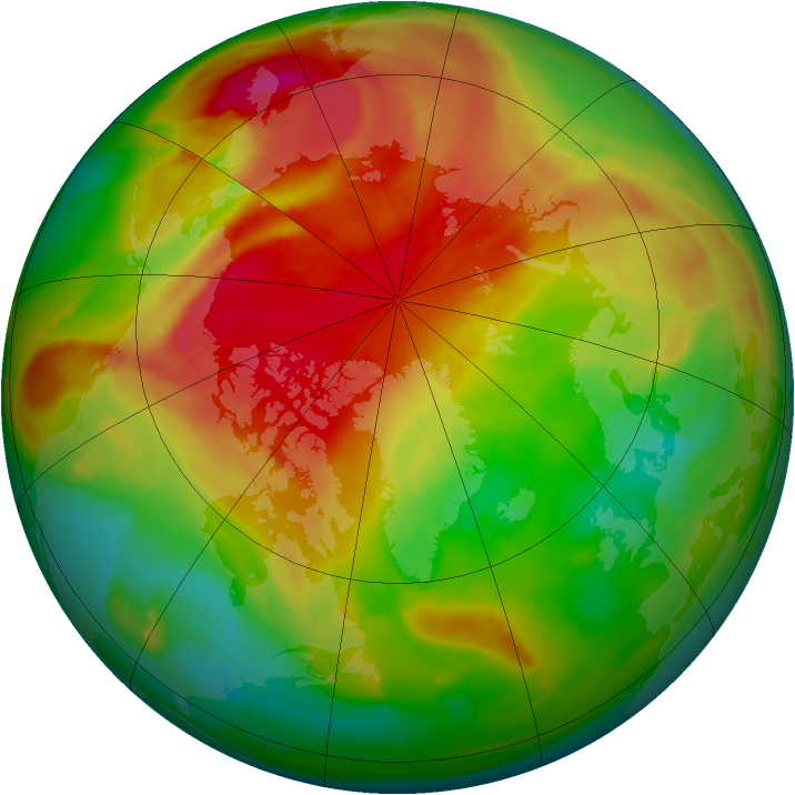 Arctic ozone map for 23 March 2012